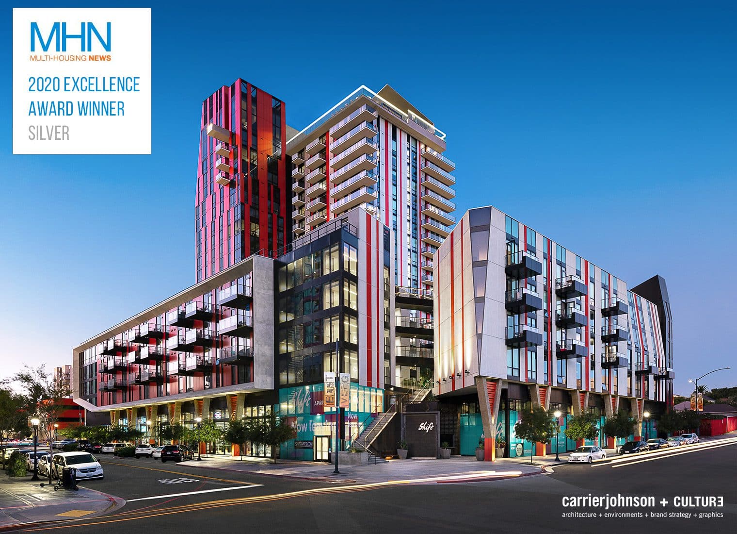 Shift Apartments Wins MHN 2020 Excellence Award - Carrier Johnson